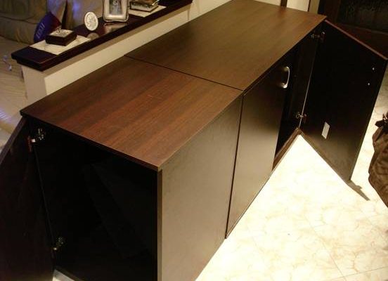 Mobile per acquario fai da te