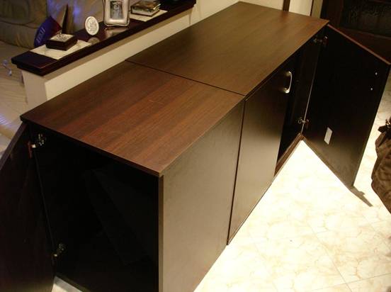 Mobile per acquario fai da te