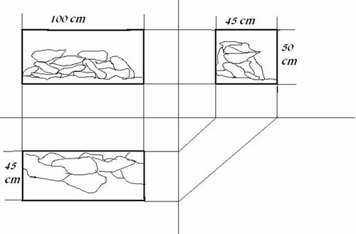 acquario per i battitori delle rocce
